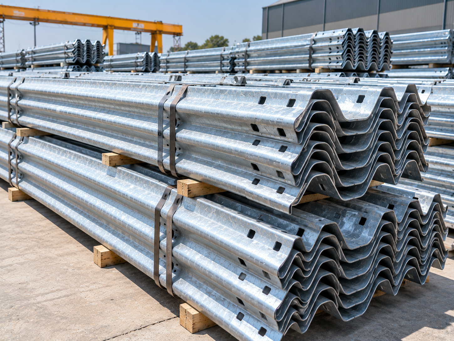 Thrie Beam Crash Barrier manufacturer and supplier in Alipur — view 3